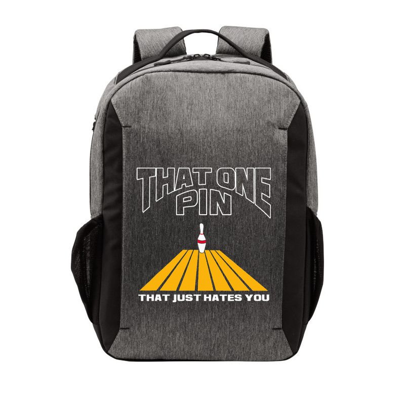 Funny Bowling Pin That Hates You Bowler's Nightmare Vector Backpack