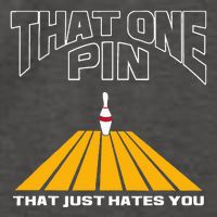 Funny Bowling Pin That Hates You Bowler's Nightmare Vector Backpack