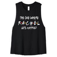 Friends Bachelorette Party Im The Bride Women's Racerback Cropped Tank