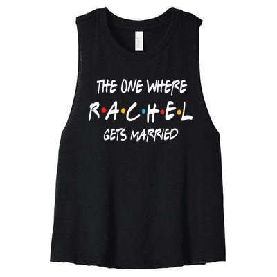 Friends Bachelorette Party Im The Bride Women's Racerback Cropped Tank