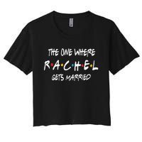 Friends Bachelorette Party Im The Bride Women's Crop Top Tee