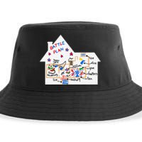 Funny Battle Plan Christmas Home Hand Dawn Alone Xmas Gift Sustainable Bucket Hat