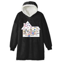 Funny Battle Plan Christmas Home Hand Dawn Alone Xmas Gift Hooded Wearable Blanket