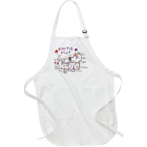 Funny Battle Plan Christmas Home Hand Dawn Alone Xmas Full-Length Apron With Pockets