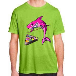 Funny Billiards Pool Cute Shark Gift Adult ChromaSoft Performance T-Shirt