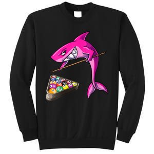 Funny Billiards Pool Cute Shark Gift Sweatshirt