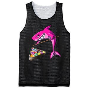 Funny Billiards Pool Cute Shark Gift Mesh Reversible Basketball Jersey Tank