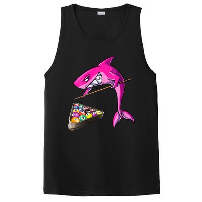 Funny Billiards Pool Cute Shark Gift PosiCharge Competitor Tank