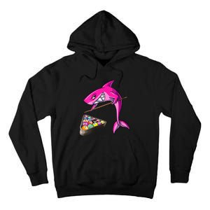 Funny Billiards Pool Cute Shark Gift Tall Hoodie