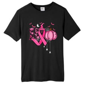 Funny Boo Pumpkin Witch Pink Ribbon Breast Cancer Halloween Tall Fusion ChromaSoft Performance T-Shirt