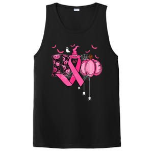 Funny Boo Pumpkin Witch Pink Ribbon Breast Cancer Halloween PosiCharge Competitor Tank