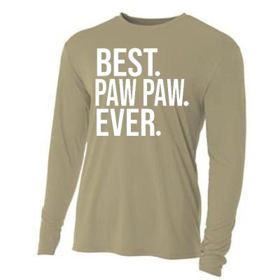 Funny Best Paw Paw Ever Trending Fathers Day Birthday Christmas Grandpa Gift Bir Cooling Performance Long Sleeve Crew