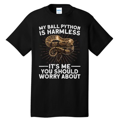 Funny Ball Python For Men Women Snake Lover Reptile Animal Tall T-Shirt