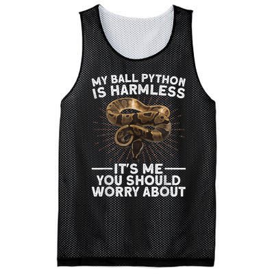 Funny Ball Python For Men Women Snake Lover Reptile Animal Mesh Reversible Basketball Jersey Tank