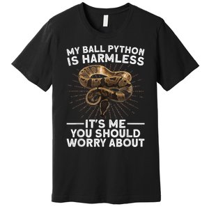 Funny Ball Python For Men Women Snake Lover Reptile Animal Premium T-Shirt