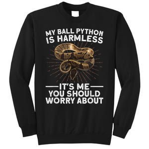 Funny Ball Python For Men Women Snake Lover Reptile Animal Tall Sweatshirt