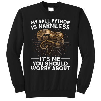 Funny Ball Python For Men Women Snake Lover Reptile Animal Tall Sweatshirt