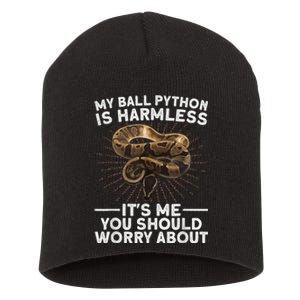 Funny Ball Python For Men Women Snake Lover Reptile Animal Short Acrylic Beanie