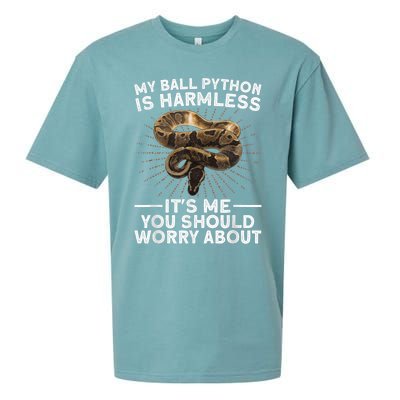 Funny Ball Python For Men Women Snake Lover Reptile Animal Sueded Cloud Jersey T-Shirt