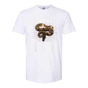 Funny Ball Python For Men Women Snake Lover Reptile Animal Softstyle CVC T-Shirt