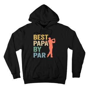 Funny Best Papa By Par Fathers Day Golf Grandpa Hoodie