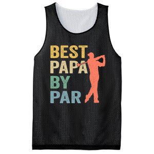 Funny Best Papa By Par Fathers Day Golf Grandpa Mesh Reversible Basketball Jersey Tank