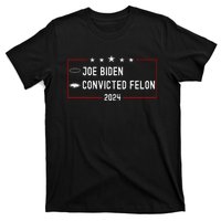 Funny Ballot Paper Voting Humor Joe Biden Vs Convicted Felon T-Shirt