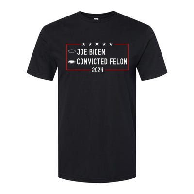 Funny Ballot Paper Voting Humor Joe Biden Vs Convicted Felon Softstyle CVC T-Shirt