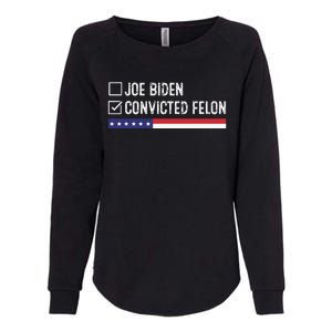 Funny Ballot Paper Voting I Voted For A Convicted Felon Womens California Wash Sweatshirt