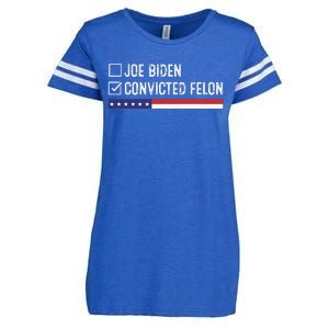 Funny Ballot Paper Voting I Voted For A Convicted Felon Enza Ladies Jersey Football T-Shirt