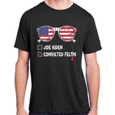 Funny Ballot Paper Voting I Voted For A Convicted Felon Adult ChromaSoft Performance T-Shirt