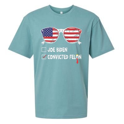 Funny Ballot Paper Voting I Voted For A Convicted Felon Sueded Cloud Jersey T-Shirt