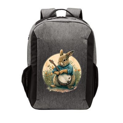 Funny Bunny Playing Banjo Guitar Music Rabbit Happy Easter Vector Backpack