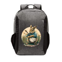 Funny Bunny Playing Banjo Guitar Music Rabbit Happy Easter Vector Backpack