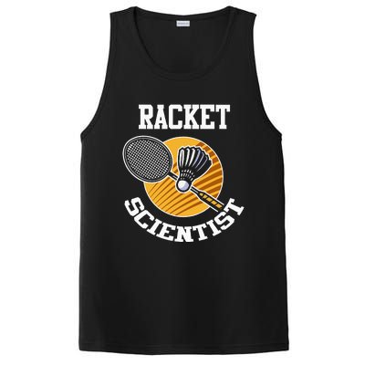 Funny Badminton Player Racket Scientist Badminton Gift PosiCharge Competitor Tank