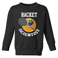 Funny Badminton Player Racket Scientist Badminton Gift Toddler Sweatshirt