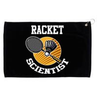 Funny Badminton Player Racket Scientist Badminton Gift Grommeted Golf Towel