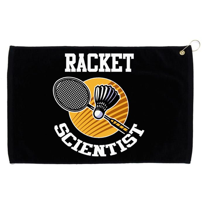 Funny Badminton Player Racket Scientist Badminton Gift Grommeted Golf Towel