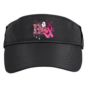 Funny Boo Pumpkin Witch Pink Ribbon Breast Cancer Halloween Adult Drive Performance Visor