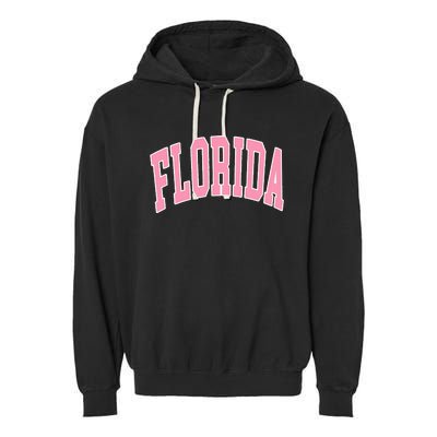 Florida Beach Preppy Garment-Dyed Fleece Hoodie