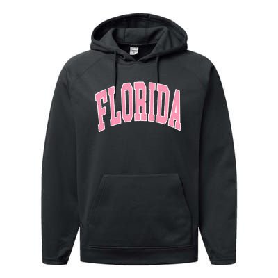 Florida Beach Preppy Performance Fleece Hoodie