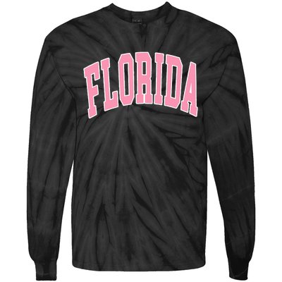 Florida Beach Preppy Tie-Dye Long Sleeve Shirt