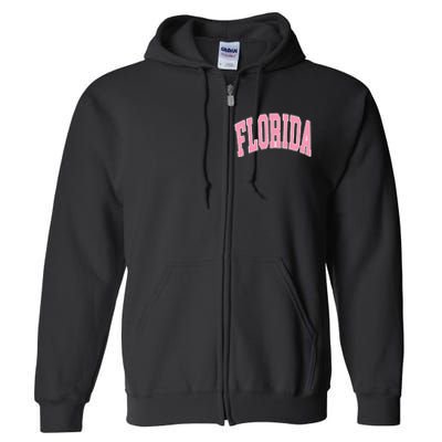 Florida Beach Preppy Full Zip Hoodie