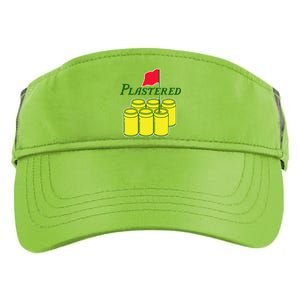 Funny Beer Plastered Golf Tournament Adult Drive Performance Visor