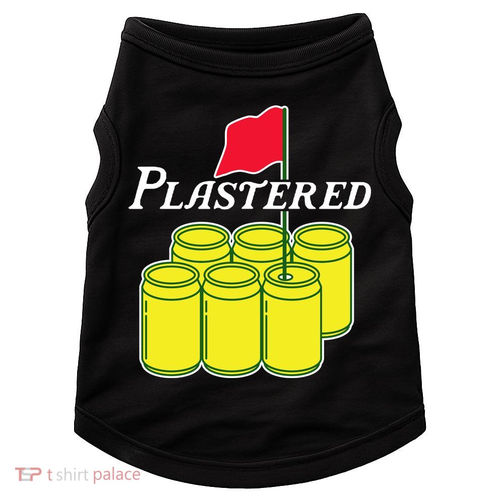 Funny Beer Plastered Golf Tournament Doggie Tank