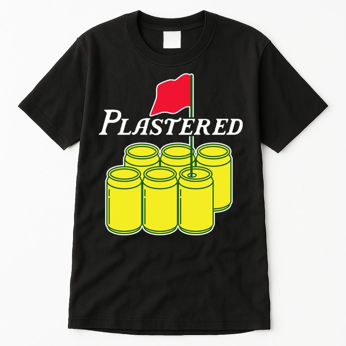 Funny Beer Plastered Golf Tournament Tall T-Shirt