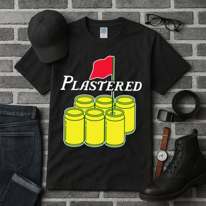 Funny Beer Plastered Golf Tournament Tall T-Shirt