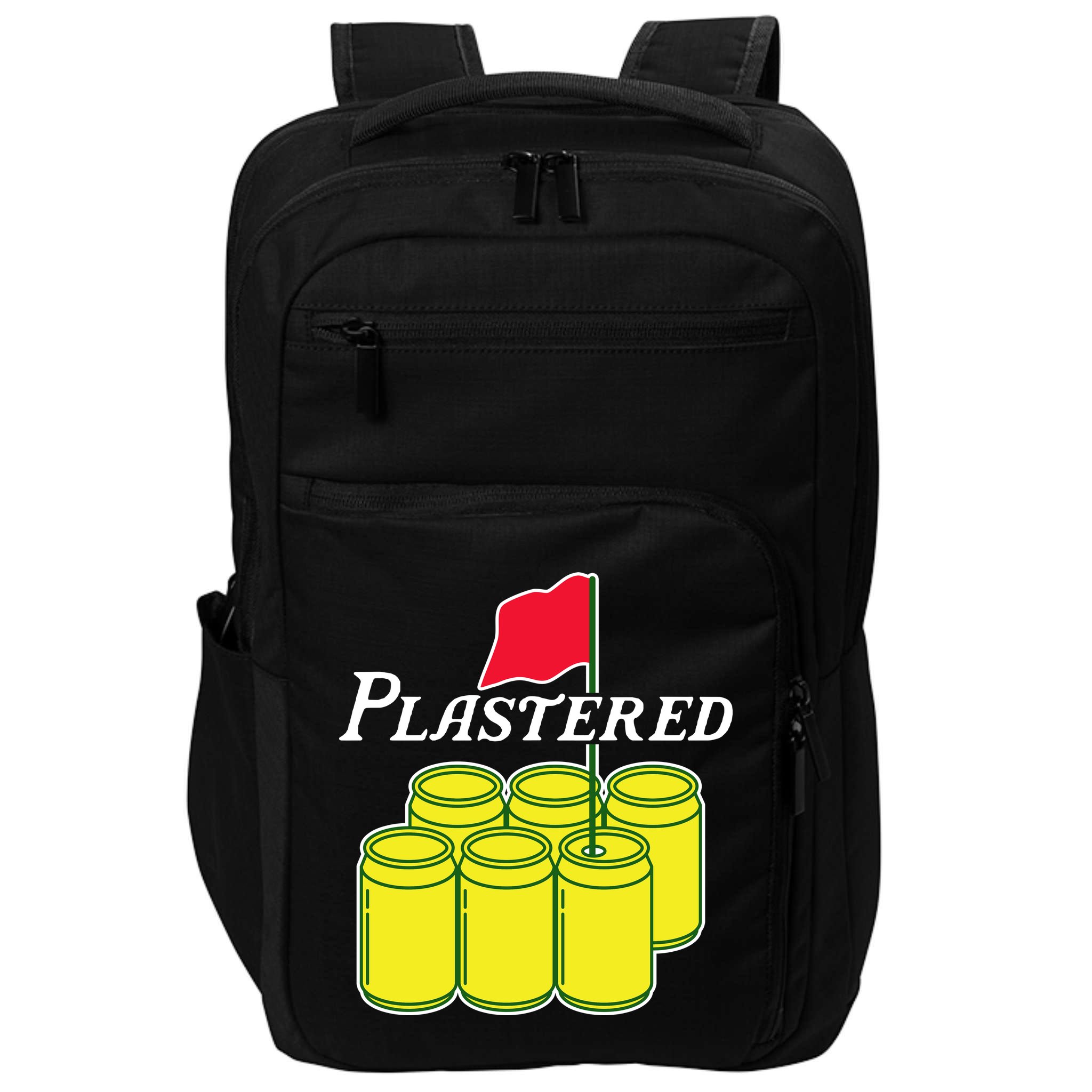 Funny Beer Plastered Golf Tournament Impact Tech Backpack