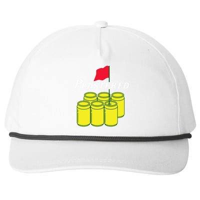 Funny Beer Plastered Golf Tournament Snapback Five-Panel Rope Hat