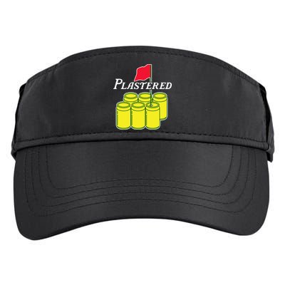 Funny Beer Plastered Golf Tournament Adult Drive Performance Visor